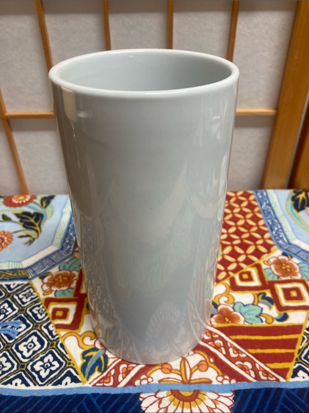 Vintage Crate and Barrel Maxxie White Porcelain Wine Chiller Minimalist
